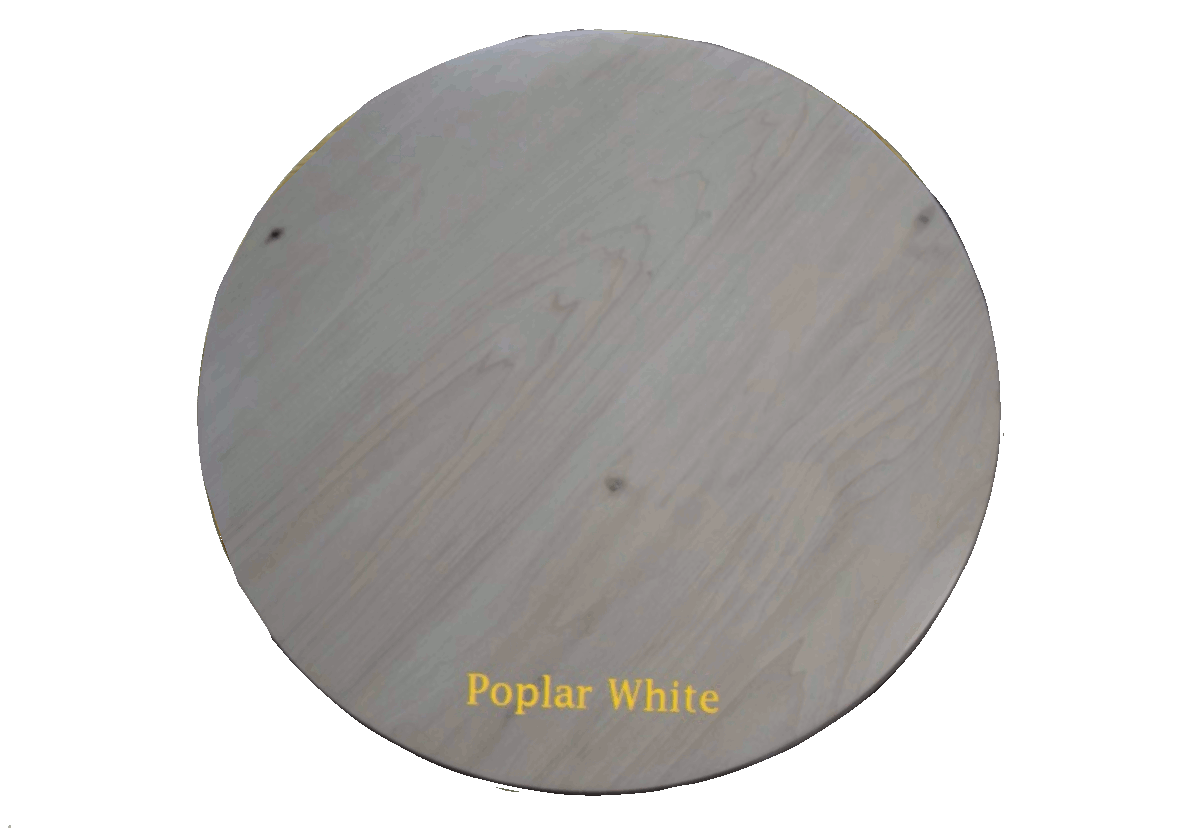 White Stain on Poplar Wood